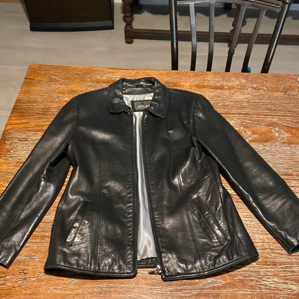 Adler collection goat skin leather jacket
